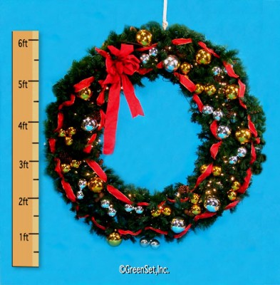 Christmas Wreaths, Fully Decorated 12-18