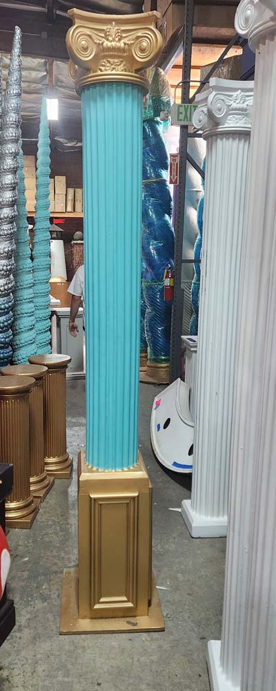 8 Foot Square Base Pedestal Column