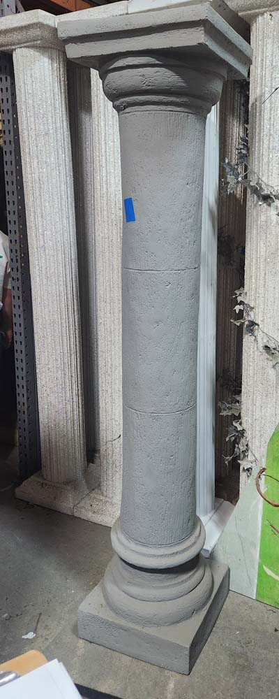 7 Foot Faux Concrete Column