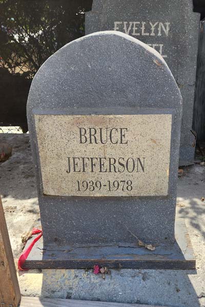 Bruce Jefferson Gravestone