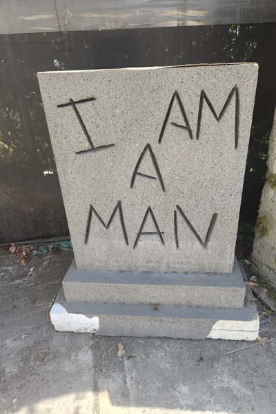 I Am A Man Headstone