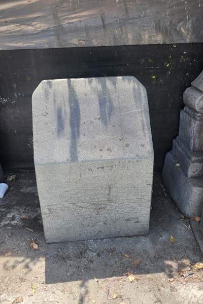 Angled Block Gravestone