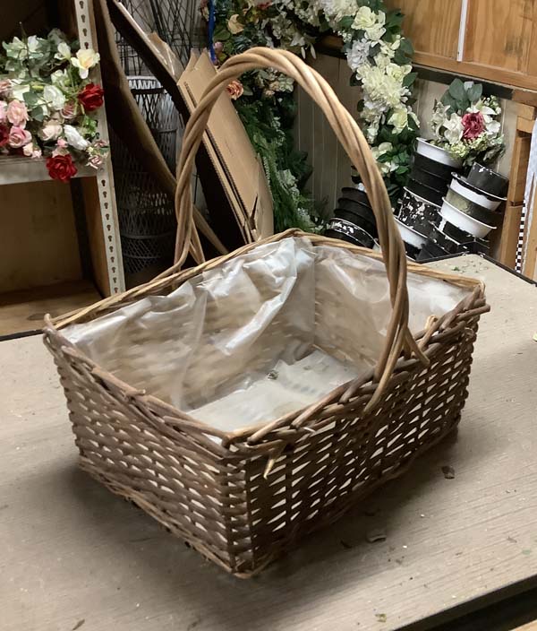 14x12 inch rectangular wicker basket