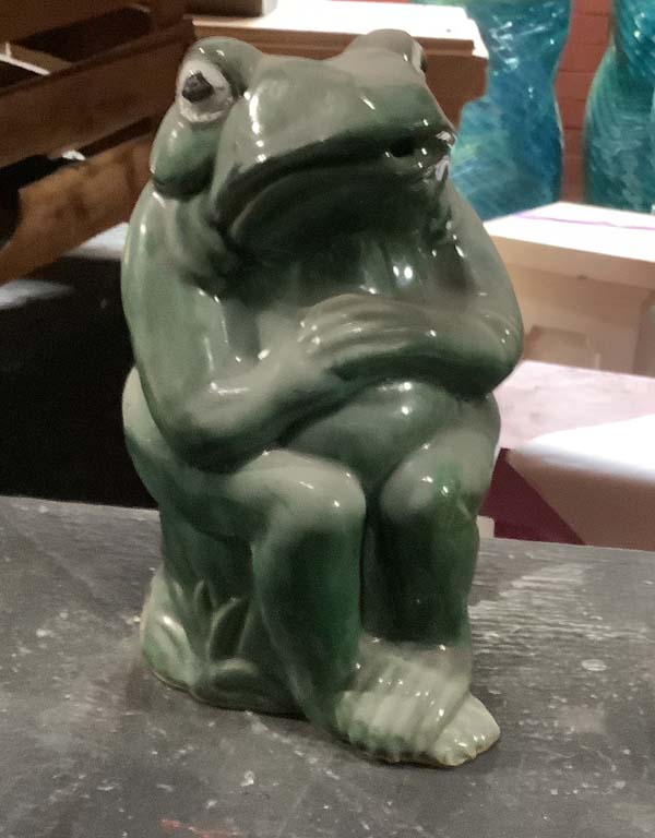 Piggy bank ceramic frog