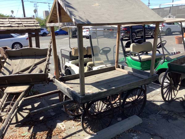 4 Wheel covered cart