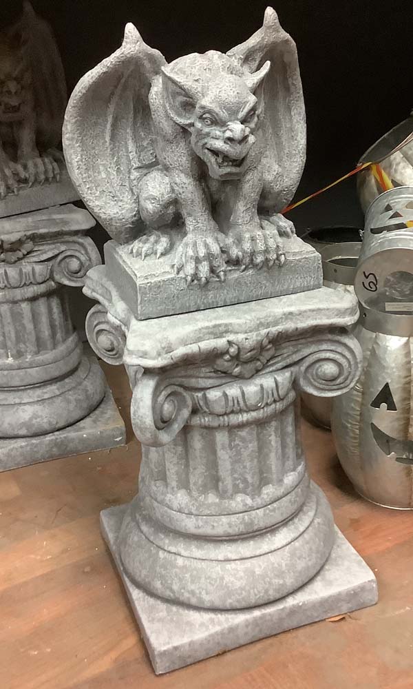 Gargoyle on pedestal