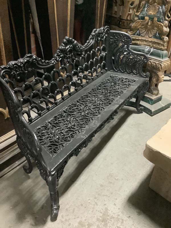 6foot black link bench