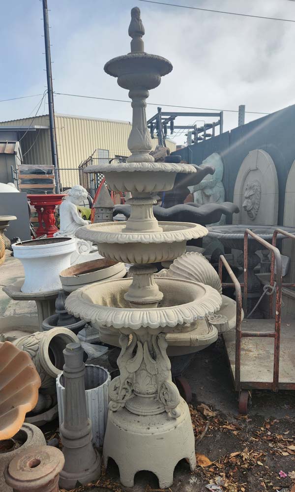 3 tier metal fountain