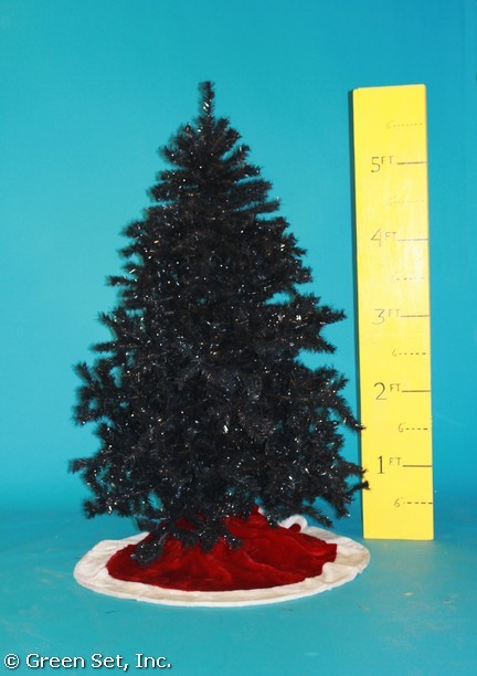 Christmas Tree: Black Tinsel