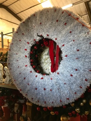 Wreaths 6 ft. White Tinsel