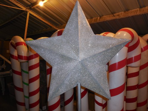 Glitter Fiberglass Stars: 30