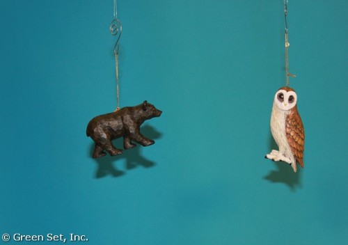 Ornaments: Bear and Owl