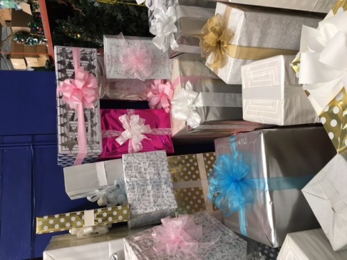 Gift-Wrapped wedding presents