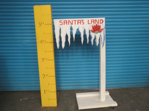 Sign: Santa's Land, A - Reindeer Lane,B