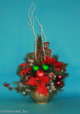 Christmas Artificial Flower Arrangement