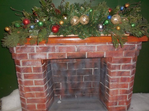 Christmas Floral mantle piece