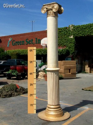 Half-Smooth Half-Fluted Column 10 Feet