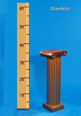 Round Fluted Pedestal