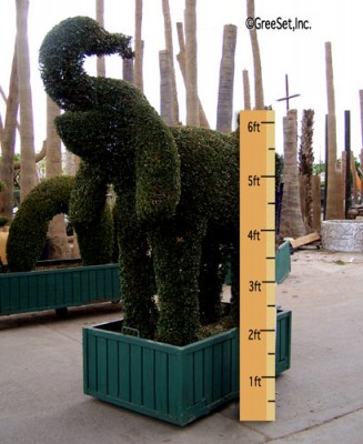 Topiary Elephant - left side