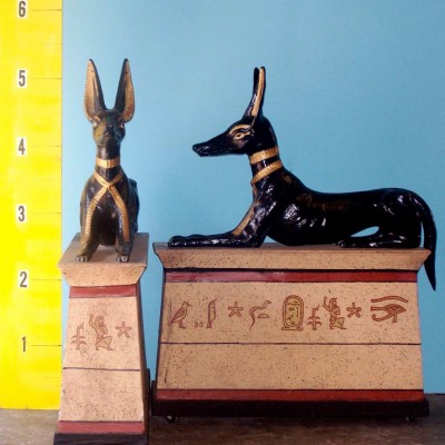 Egyptian Anubis Dog Sitting