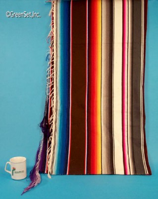 Multi-Colored Sarape - Vertical Stripes