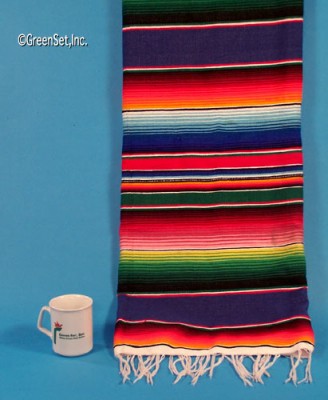 Multi-Colored Sarape - Horizontal Stripes