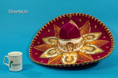 Maroon Sombrero - Large