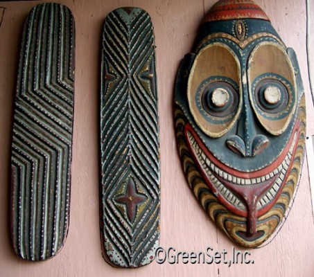 Tiki Masks and Plaques