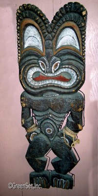 Tiki Wall Sculpture