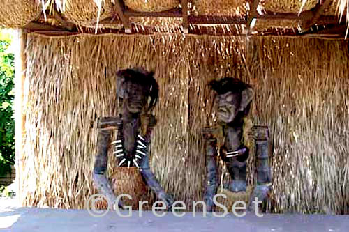 Java Men in Tiki Hut