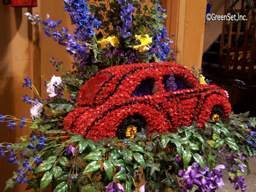 Automobile Flower Funeral Wreath