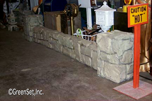 Faux Stone Wall