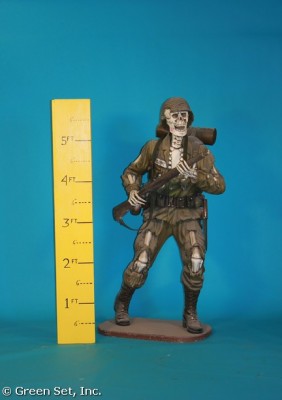 Army Skeleton Statue