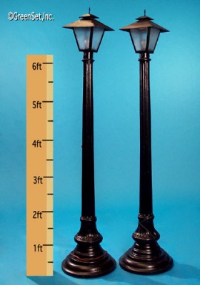 Carriage Top Street Light 7 Foot