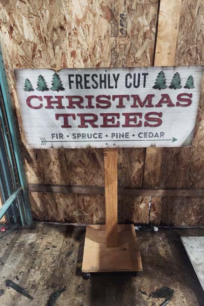 Sign: Christmas Tree Lot