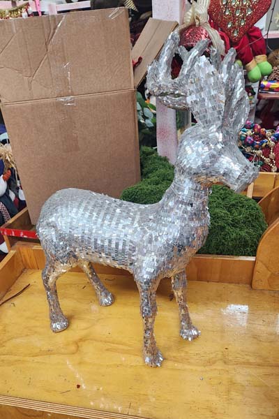 Silver sequined Reindeer 22