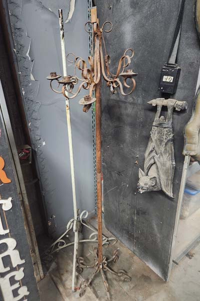 Floor length candleabra