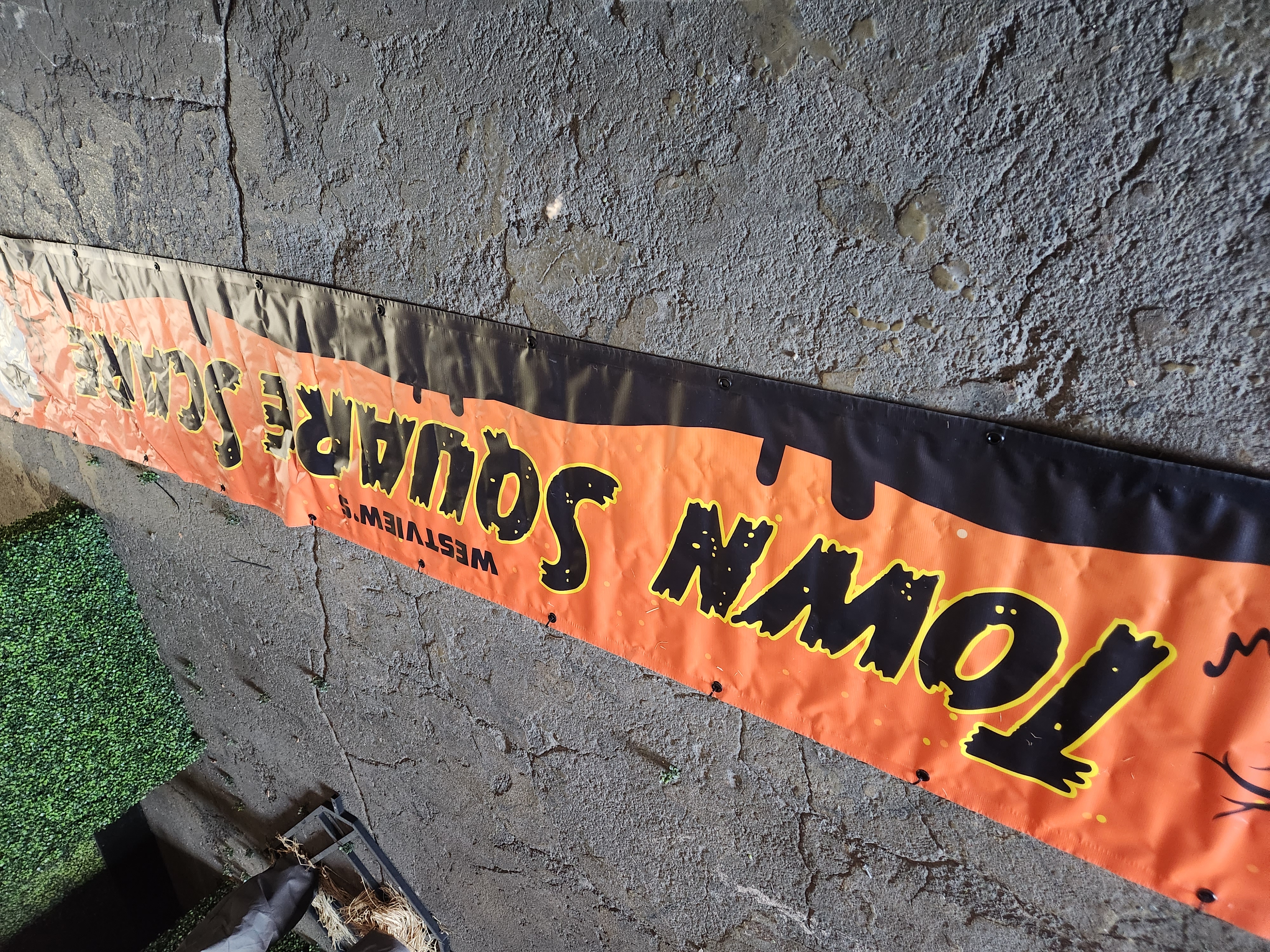 Town Square Halloween banner