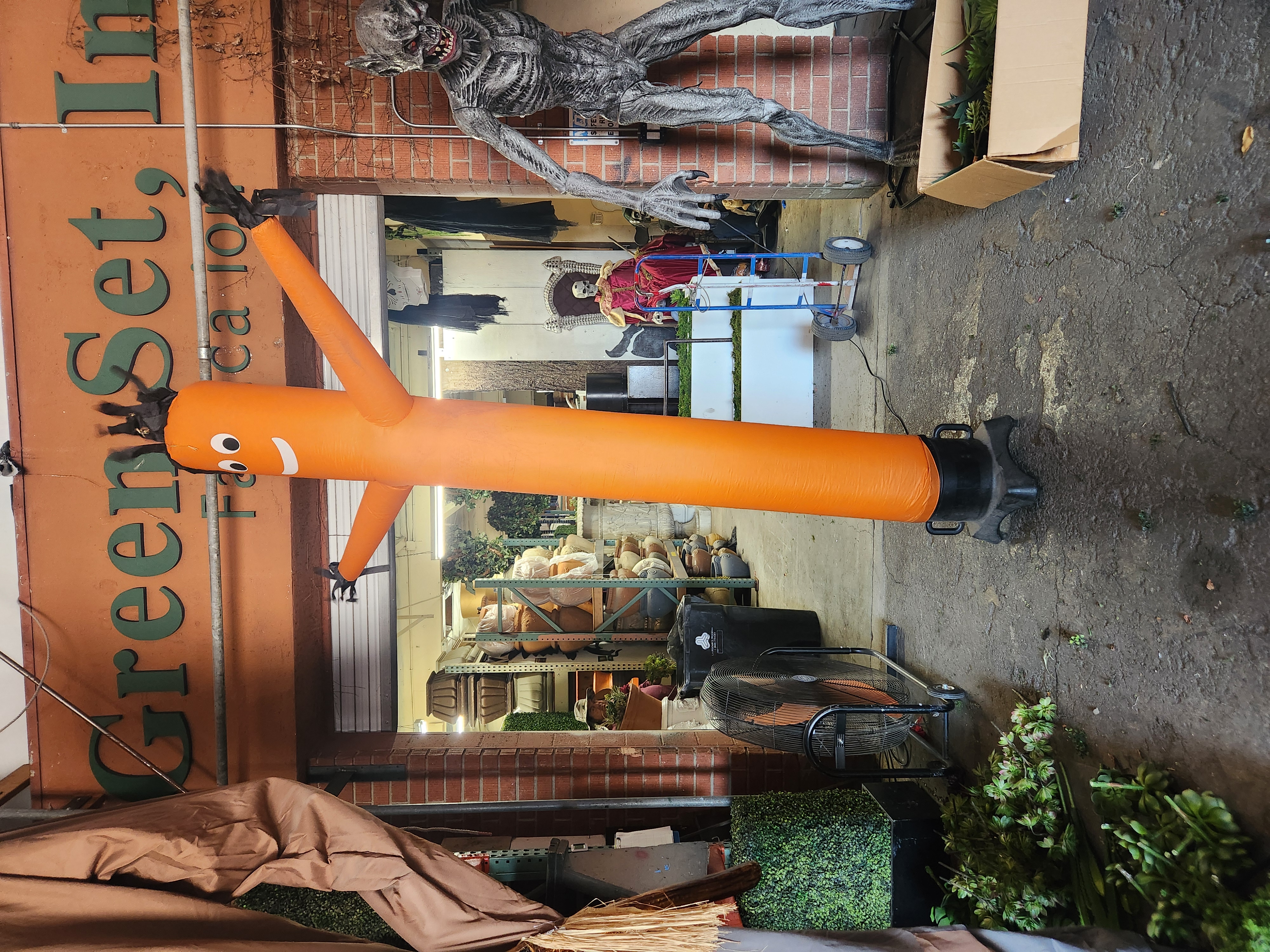 Blow up Halloween sign