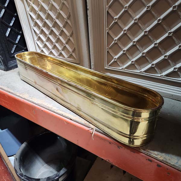 Brass planter