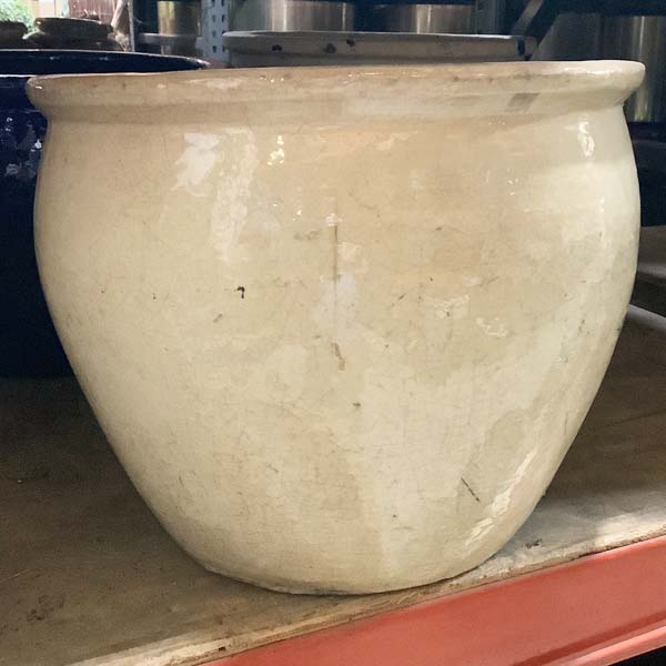 Cream Fishbowl Pots