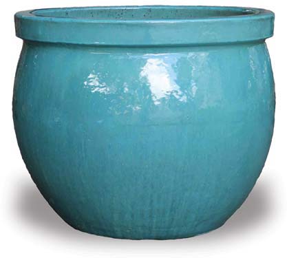 Sky Blue Fishbowl Pots