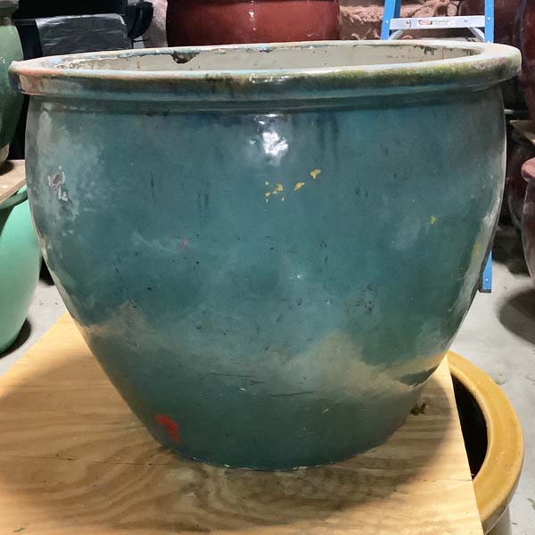 Turquoise Fishbowl Pots