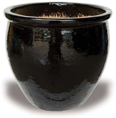 Black Fishbowl Pots