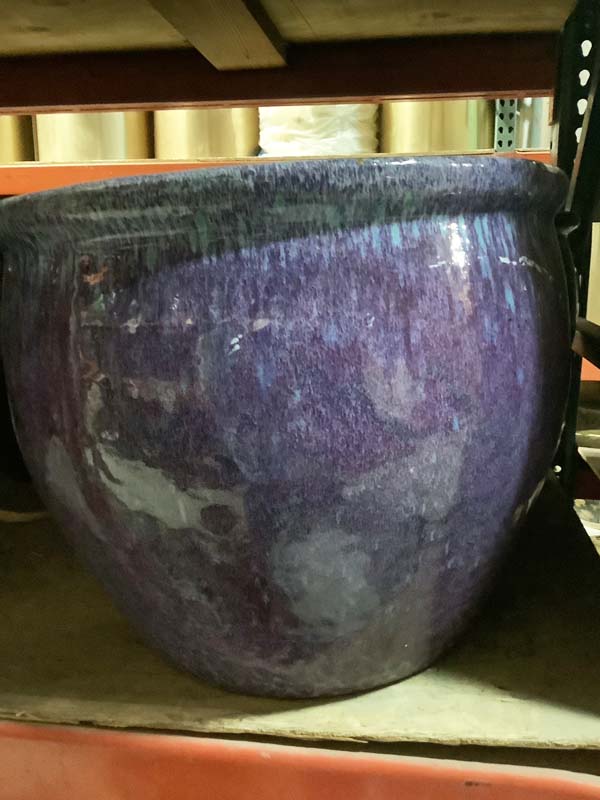 Purple Fishbowl Pots