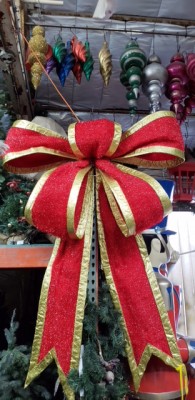 Bow: Oversize Red lighted 5.5 x 3